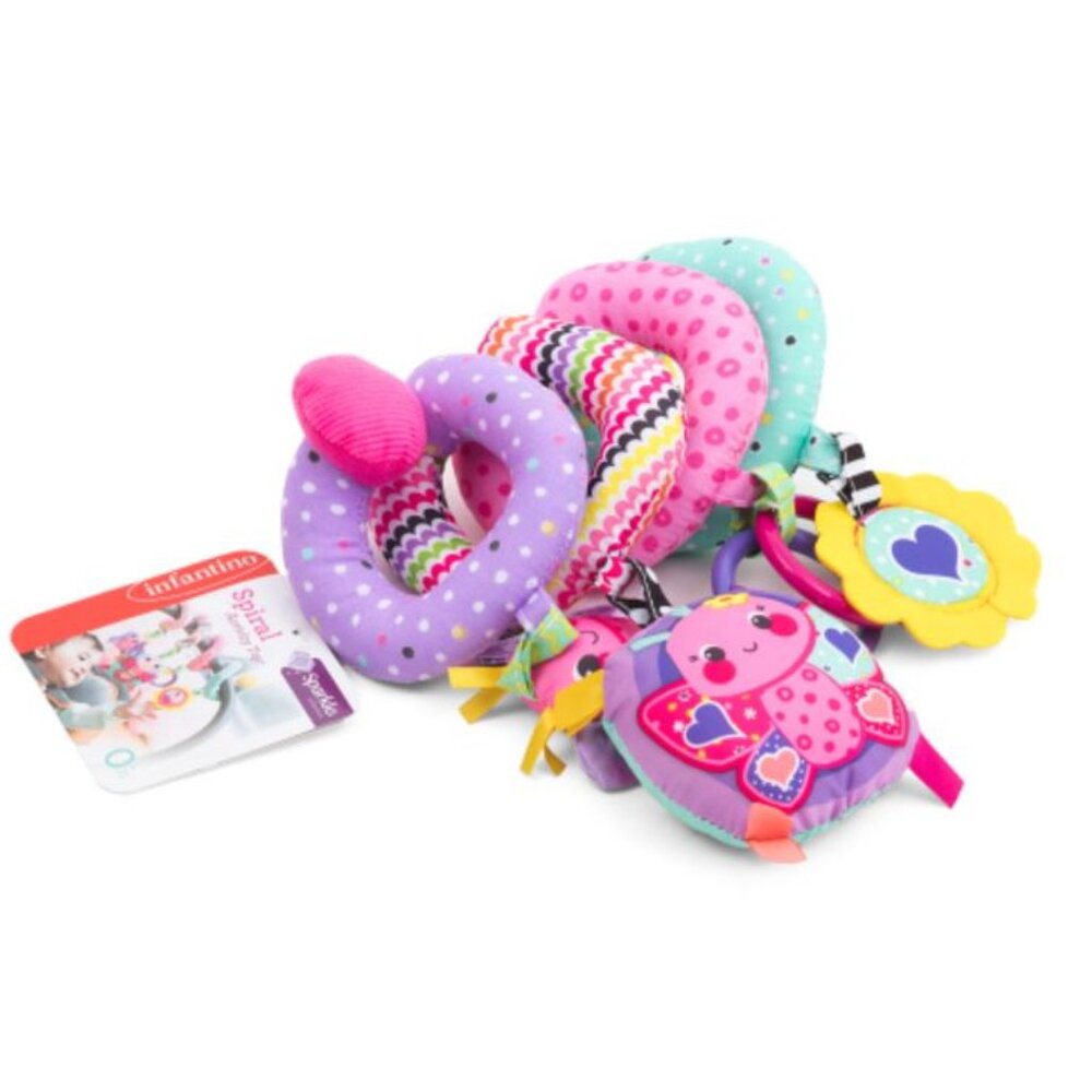 NWT INFANTINO Girl Sparkle Spiral Activity Toy